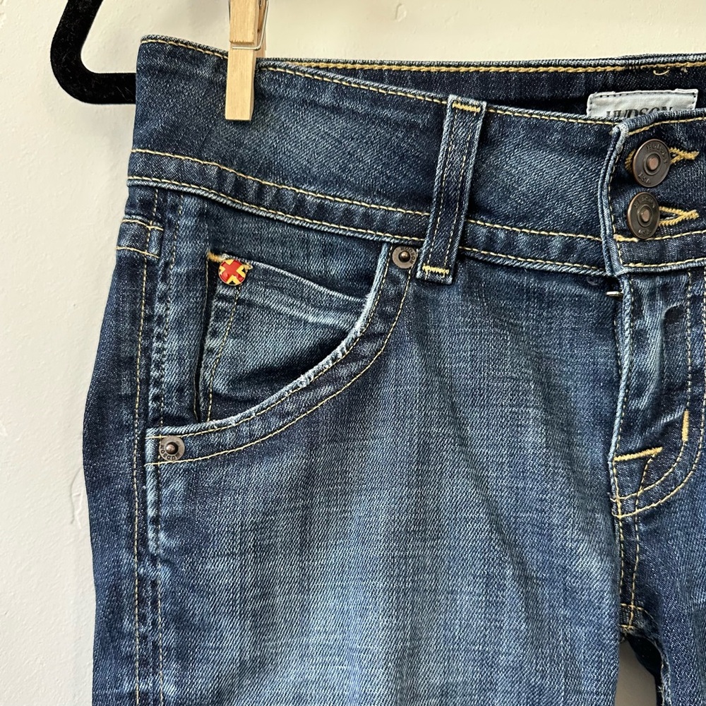 Hudson Bootcut Jeans Size 25 Made in USA Dark Wash Stretch Denim